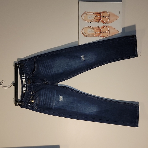 Rebel Jeans Size 12 Blue denim 💙 - Picture 3 of 7